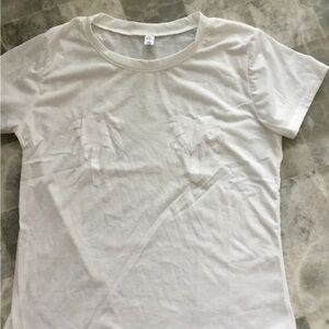 All White Graphic T-Shirt With white 🌴 palm trees 🌴 on the chest